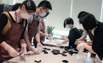 Warm Mid-Autumn Festival – Staff Making Moon Cakes